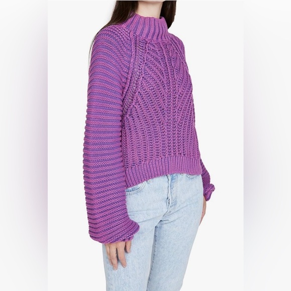 Free People Sweetheart Sweater Glowing Orchid - Picture 3 of 16